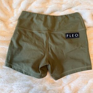 Fleo Women's Khaki Athletic Shorts